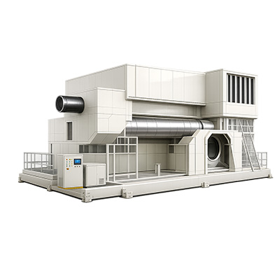 80Nm³/min 熱交換機能付VOCガス脱臭設備