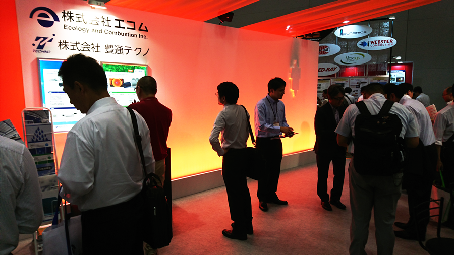 サーモテック2017 エコムブース内